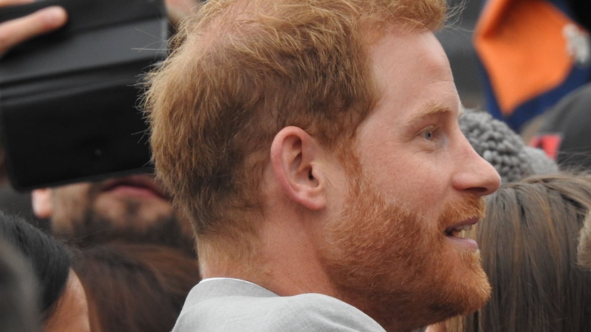 Prince Harry on a royal visit to Dublin, Ireland July 12th 2018 at Trinity College, greeting the many well-wishers after looking at the Book of Kells within the college.