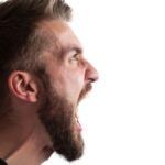 Shouting man.